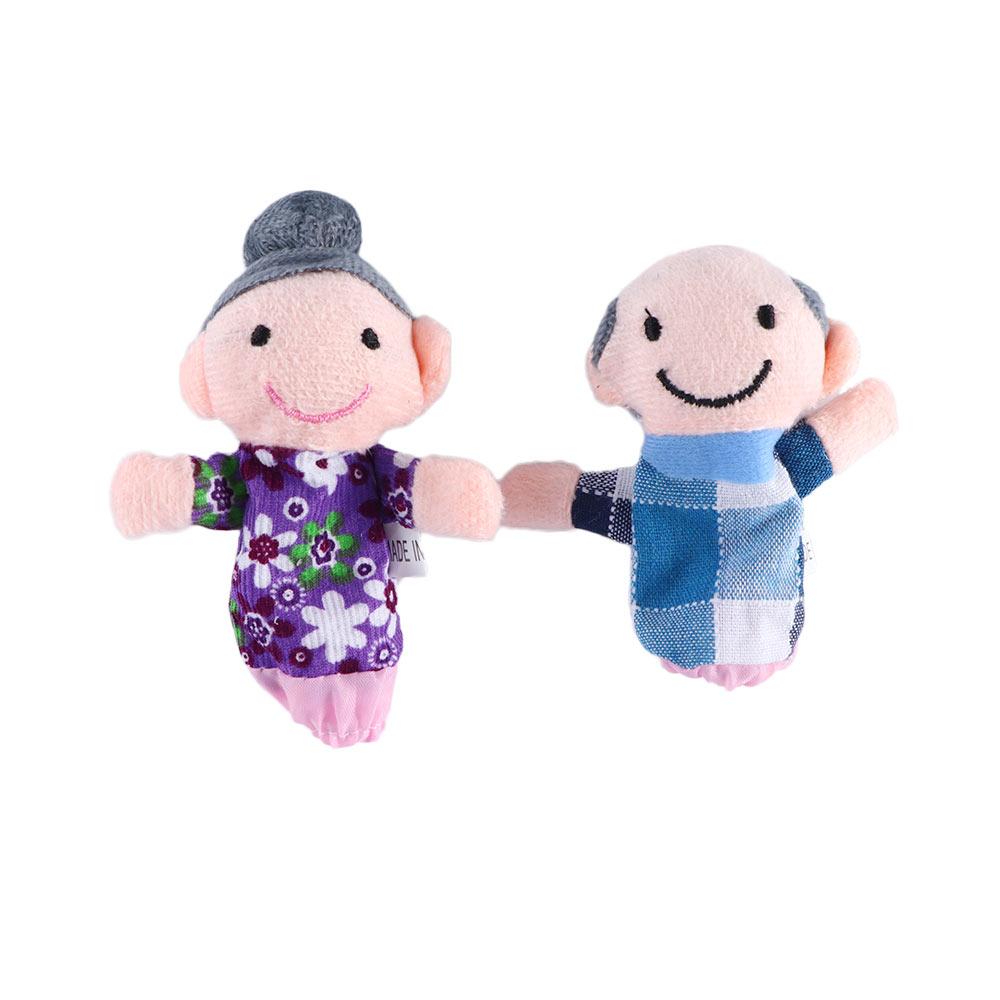 Gifts Boys Girls Toys Cloth Doll Toys Family Finger Puppets Set Plush Toys Finger Doll Hand Puppet