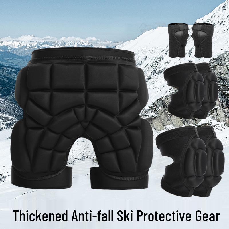 Ski & Ice Skating Protective Gear: Thickened Anti-Fall Hip, Knee & Elbow Pads for Children & Adults - Waterproof Winter Outerwear