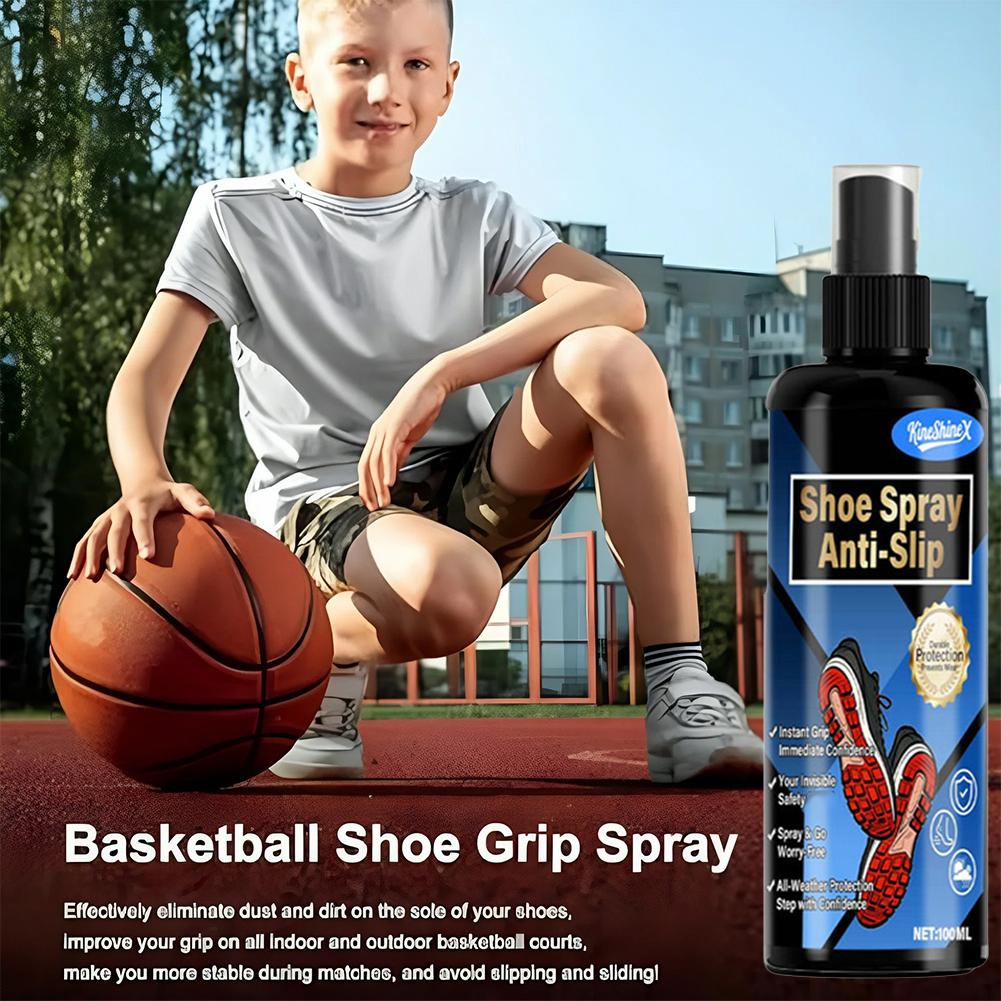 Shoe Grip Spray Anti Slip Enhancer 100ml Sports Safety Traction Liquid For Basketball Soccer Tennis Golf Hiking Boots Sneakers