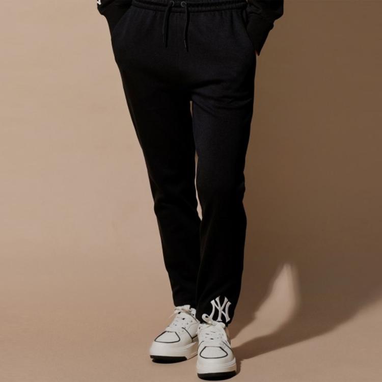 New MLB New York Yankees Knitted Sweatpants Unisex Black 3ATPB0121-50BKS