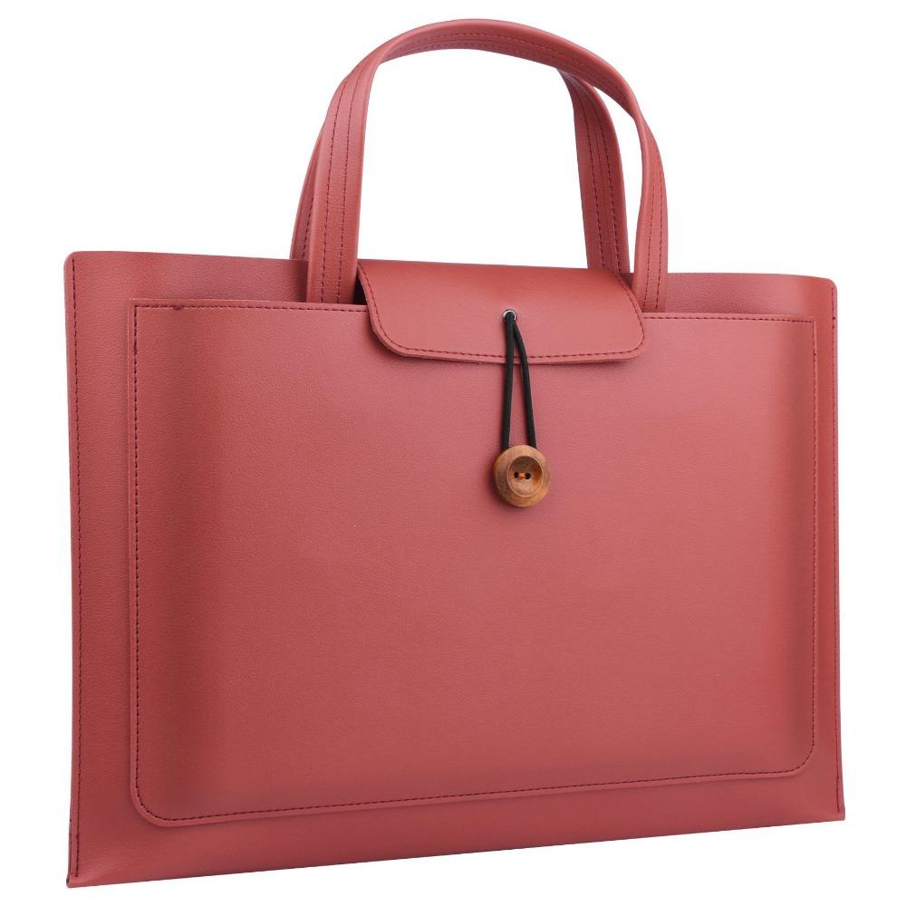 Large Capacity Handheld Bag Rectangle Carrying Case Messenger Briefcase Women's Bag