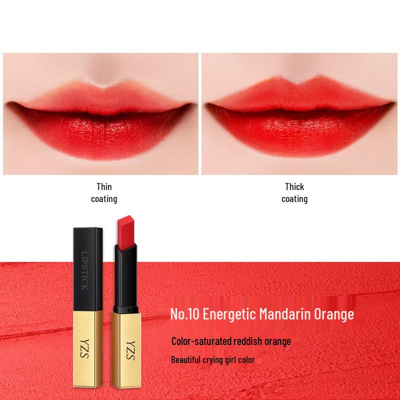 

YZS Gold Bar Silky Lipstick - Non-Stick, Vibrant, and Affordable.