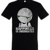 Happiness Is Overrated T Shirt Depression Dejection Robot Fun Robots Android