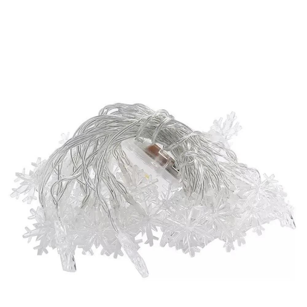 Snowflake LED String Lights LED Fairy Lights Battery Powered Fairy Light Wedding Party Garland Room Decorations Noel Navidad