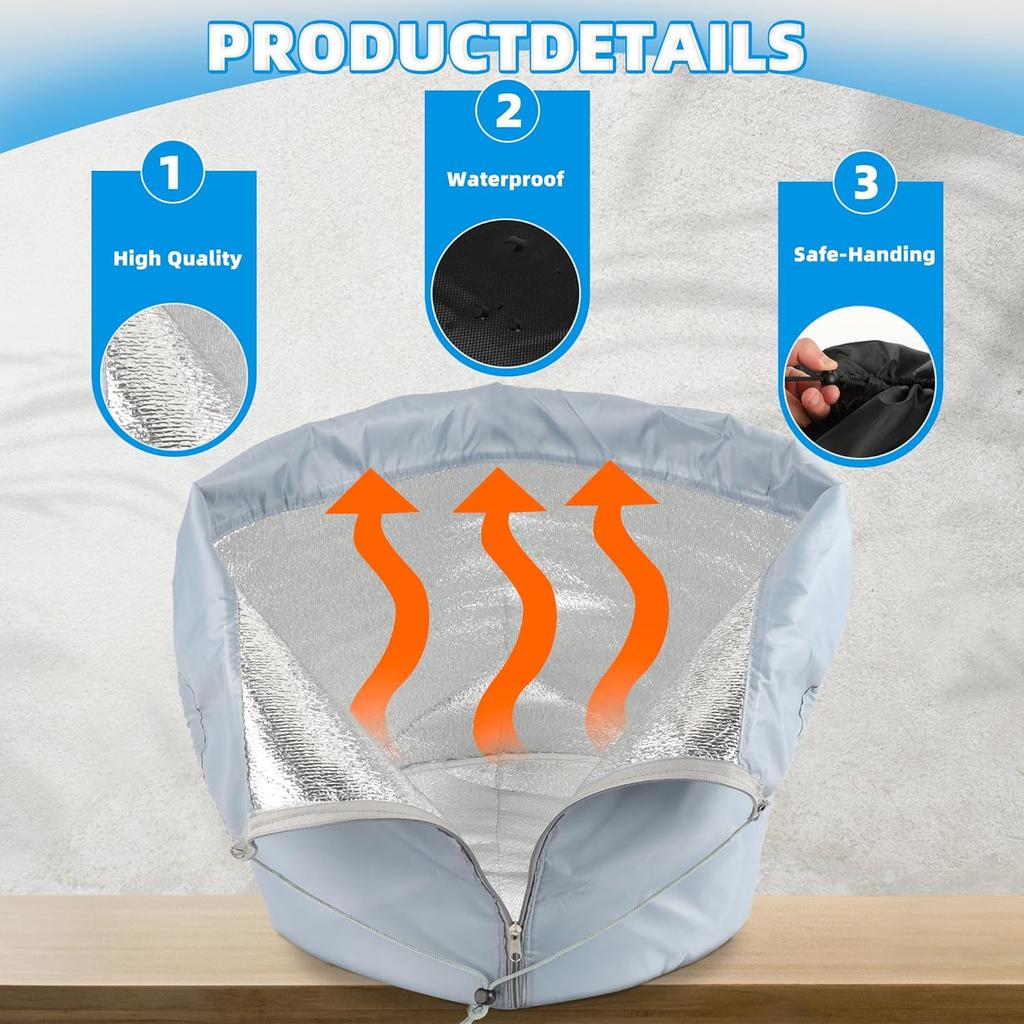 Cubierta Duradera de Protección contra Heladas para Plantas con Papel de Aluminio y Tejido No Tejido para Uso Exterior en Invierno Chaqueta Térmica para Árboles y Arbustos