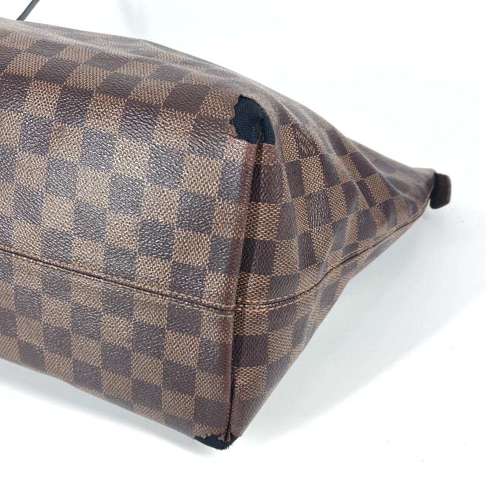 Louis Vuitton N41013 Damier Iena MM Shoulder Bag Tote Bag Canvas Ebene Brown