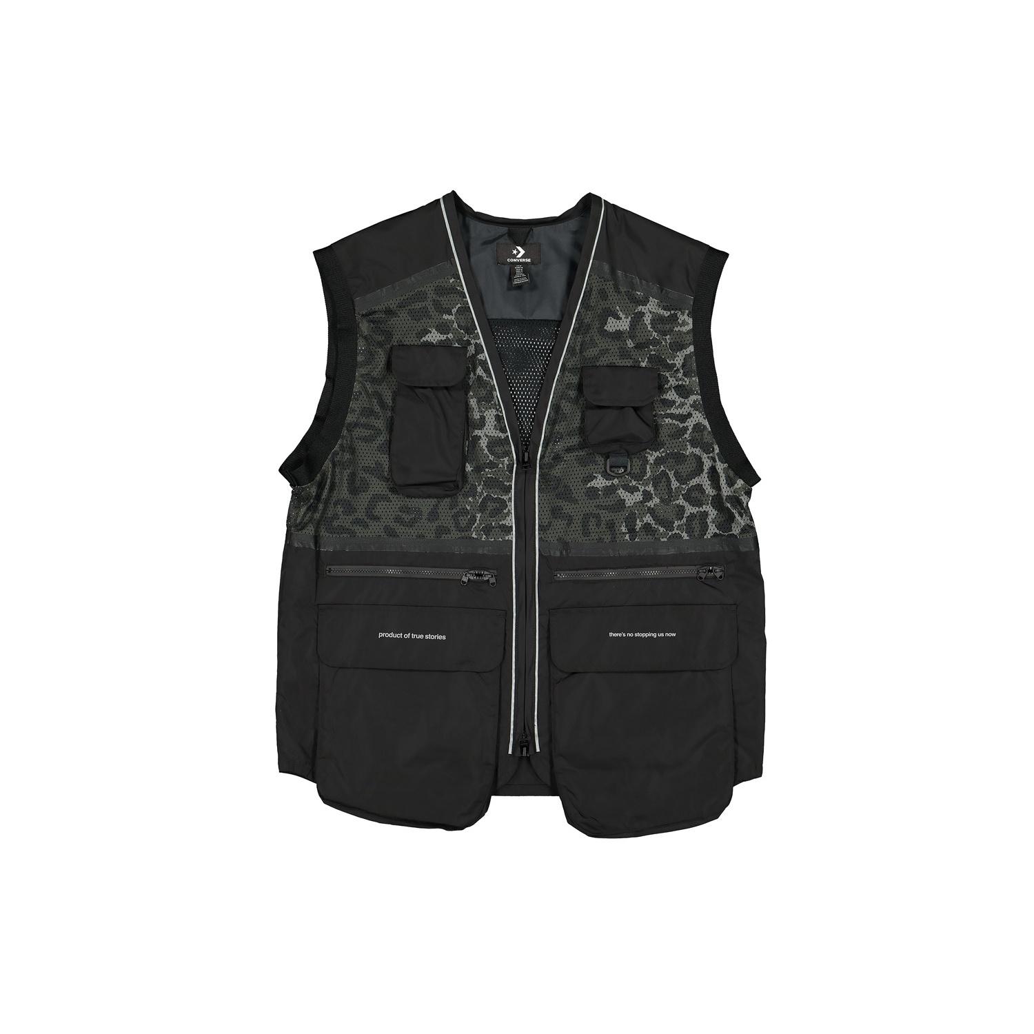Converse x Rokit Utility Vest Asia Sizing Black Men s 10019280-A01 M