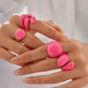 Onregelmatige Geometrische Kleurrijke Emaille Ring voor Vrouwen Gepersonaliseerde Roestvrijstalen Ring Hoge Kwaliteit Creatieve Vinger Sieraden