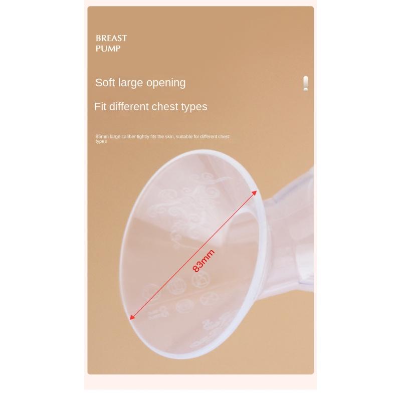 Freihändige Milchpumpe: Tragbarer Brustsammler mit Saugnapf unten zum nichtelektrischen Auspressen von Milch