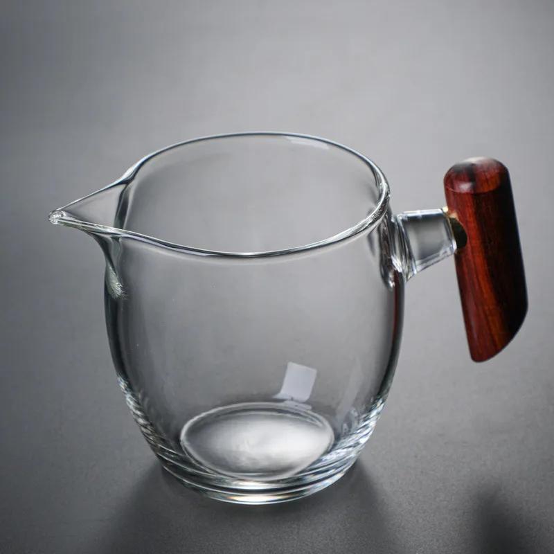 Side Handle Glass Justice Cup Heat Resistant Male Cup Tea Pot Teapot for Tea Brewing Kettle Teapot With Infuser Pu Erh Gaiwan