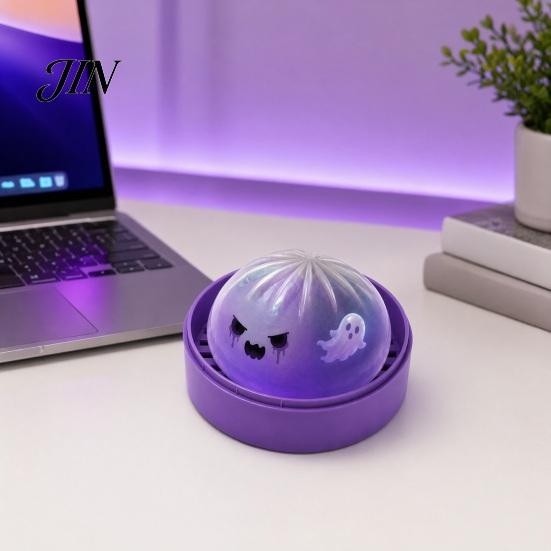 Dumpling Squeeze Toy Halloween Stress Relief Toy, Pumpkin Ghost Steamed Bun Anxiety Sensory Ball Fidget Party Favors Calming