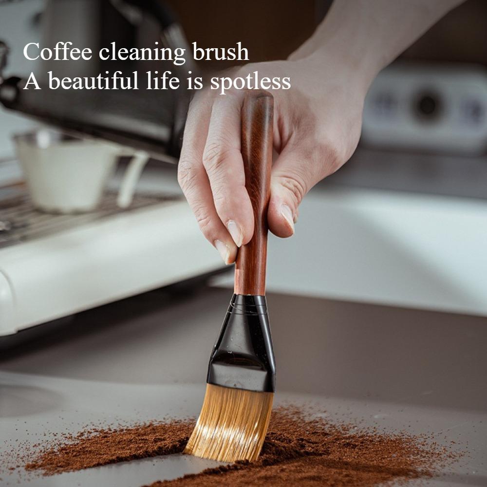 Coffee Bar Brush - Bristle Brush for Grinder Crevice Dust/Coffee Grounds Cleaning, Dust Remover for Baristas/Coffee Shops/Home Use KFS-QJ06
