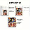 One Piece Gaming Flannel Blanket Lightweight Soft Warm for Game Room Leisure THW