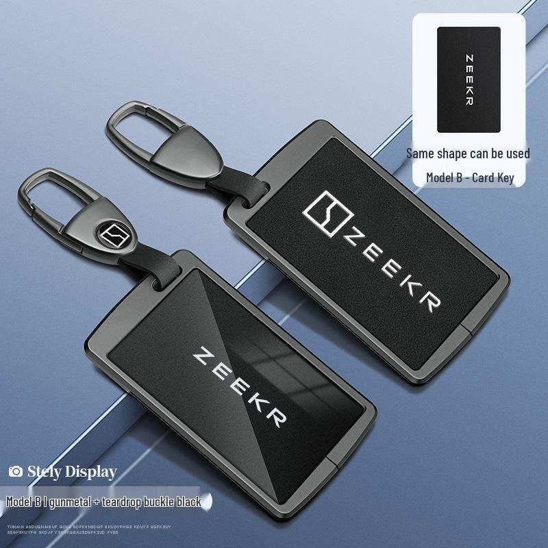 Custodia per Chiave Bluetooth Zeekr 001/009 con NFC Fibbia a Guscio da Uomo Zeekr X