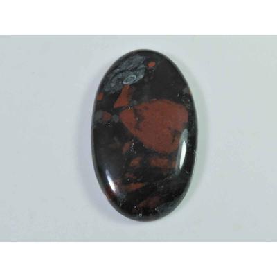 Natural Bloodstone Palm Crytsal 44Cts. Oval Cabochon Loose Gemstone 22X36MM SK-2614