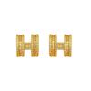 H-Letter Diamond Stud Earrings for Women: New Light Luxury, High-End Korean Fashion