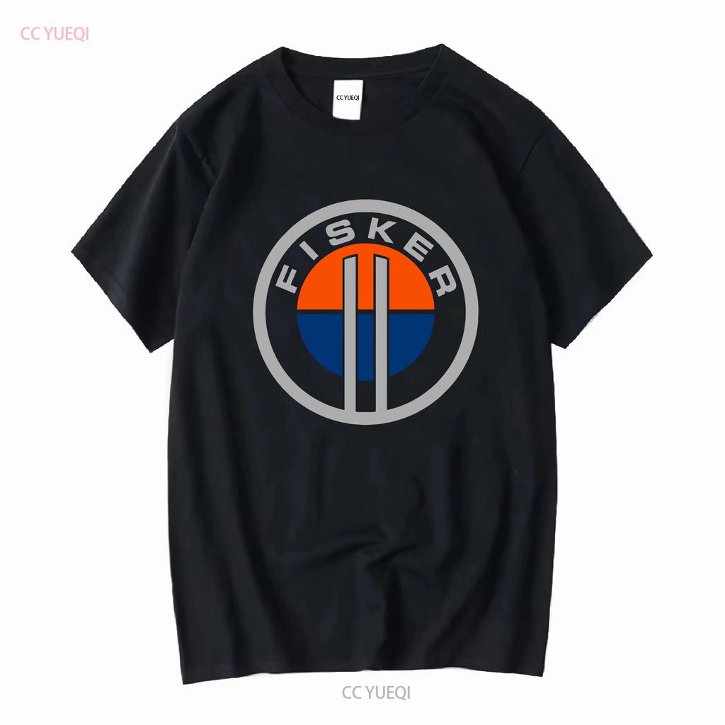 Fisker Ocean Logo Plážové Aktivní Tričko Vtipné Tričko Velikost S až 5XL vintage Prané designové oblečení Top pro každodenní nošení Strečový