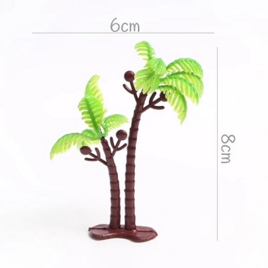 Mori Style Small Tree Cake Decoration - Cartoon Forest Leaf Insert for Children s Birthday Baking