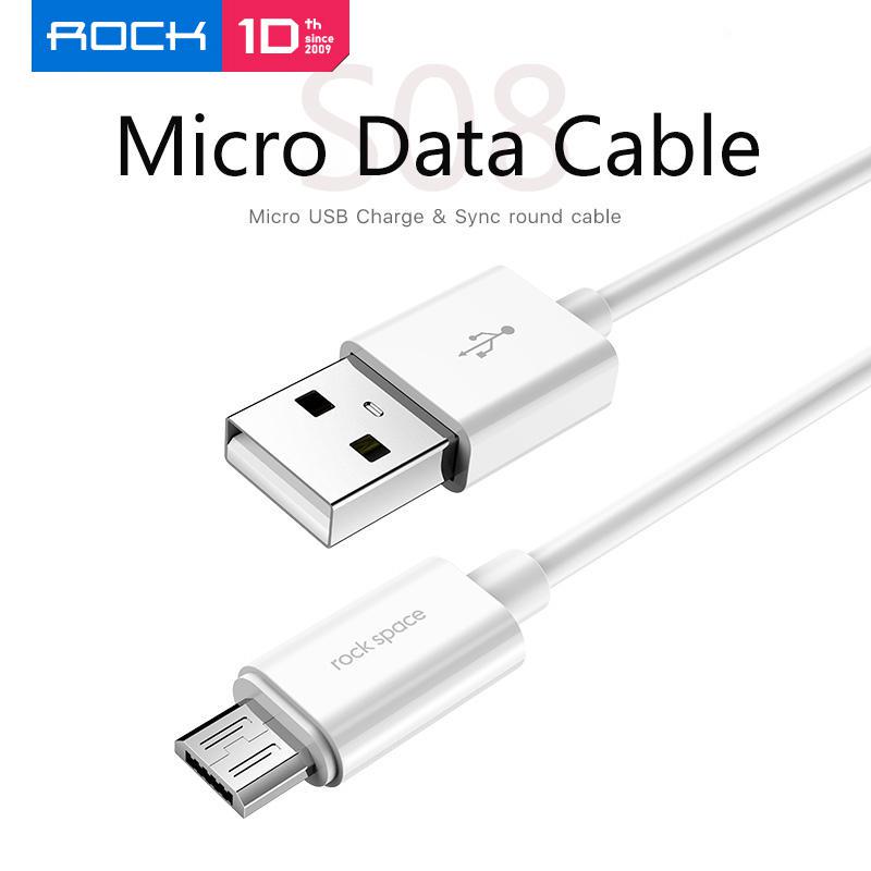 

Кабель Micro USB ROCK 1 м. Провод для быстрой зарядки и передачи данных.