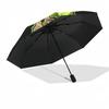 1pc Rat finks Automatic Opening/Closing Umbrella with Convenient Three-Fold Design, 8 Iron Ribs - for Outdoor Daily Use, Travel A02