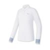 Fila Casual Versatile Knitted Long Sleeve Polo Shirt Women Tops Jade-White A11W515209FWT