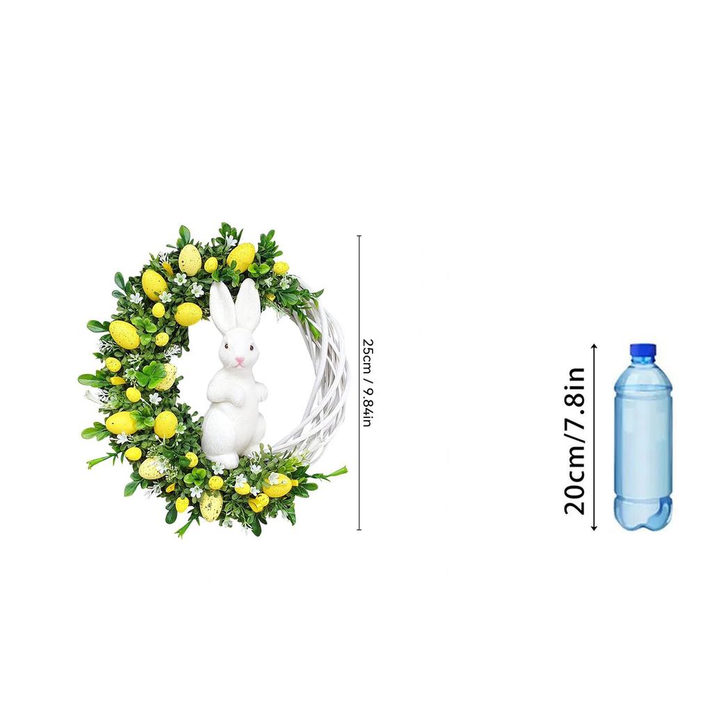 Ratanový 2D akrylový přívěsek velikonoční zajíček