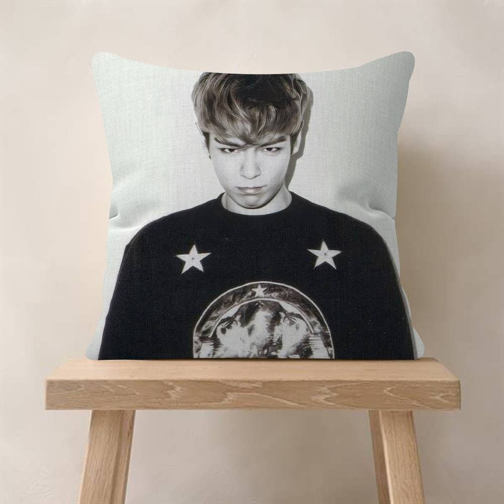TTop Singer Choi Seunghyun  Pillow Gifts Home Office Furnishings Bedroom Sofa Car Cushion Cover case 45x45cm