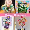 90pcs Resin Mixing Color Button DIY Creative Festival Greeting Card Cloth Bag Decoration Sewing Clothes Material YMY