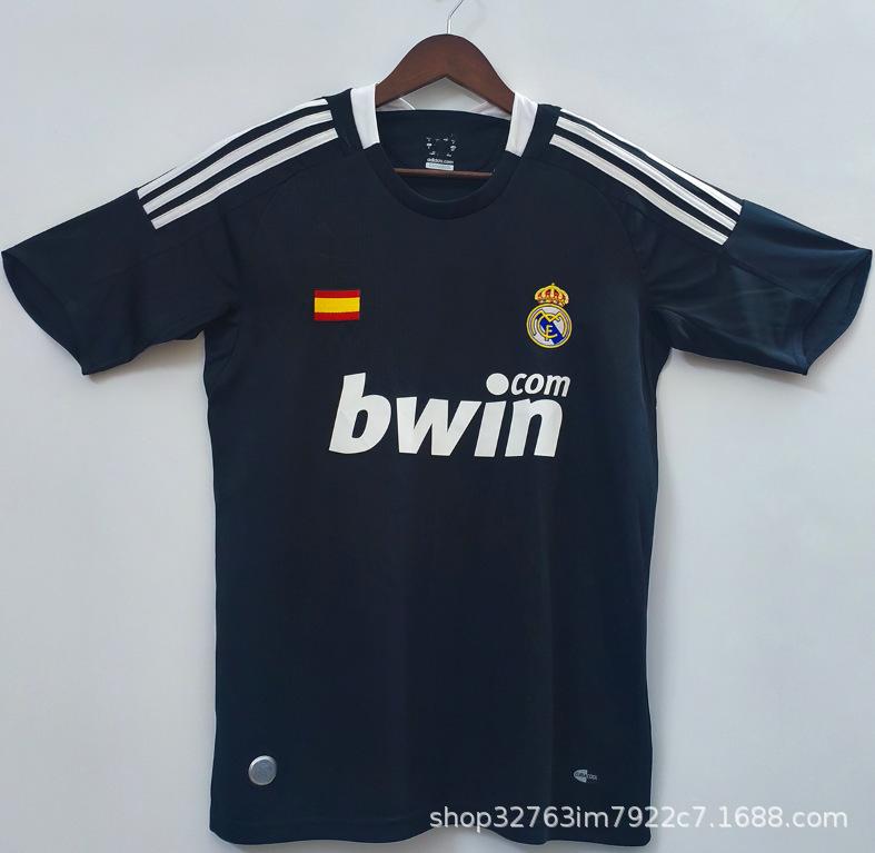 Club retro jersey home and away retro top nostalgic league Champions League version short sleeve Red Devils main Real Madrid