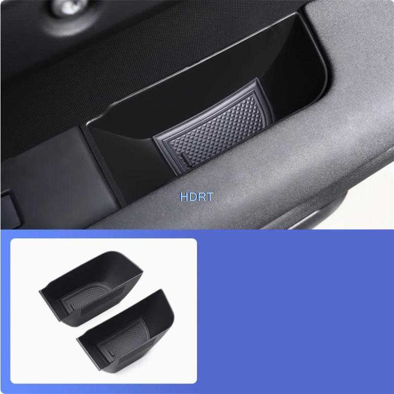 Fit For Land Rover Defender  + Car Styling Front Door Armrest Glove Frame Storage Box Cover Protector Decoration Accessories