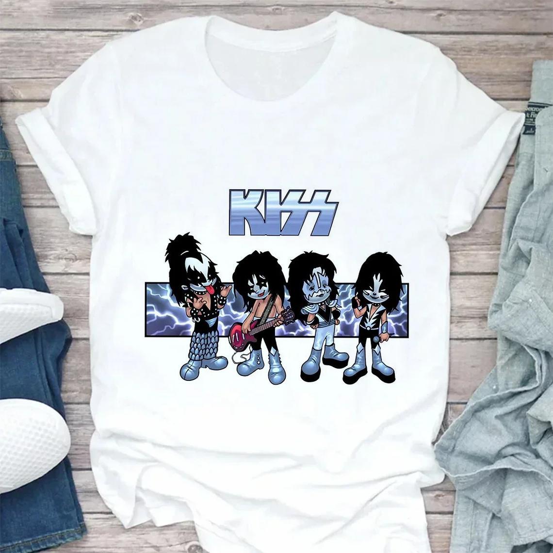 

Футболки для фанатов штурмовиков, уличная одежда в стиле рок-группы, белая модная женская футболка с коротким рукавом, летний женский топ с круглым вырезом, одежда Харадзюку 4XL