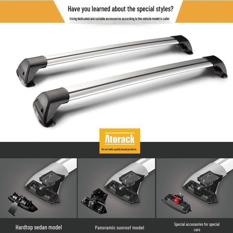 Silent Fixed-Point Roof Rack Crossbar for Mazda, BMW, Outback, etc.