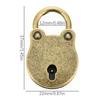 Antique Zinc Alloy Padlock and Hasp for Furniture and Boxes Lock for Jewellery Cases Wooden Storage and Chests