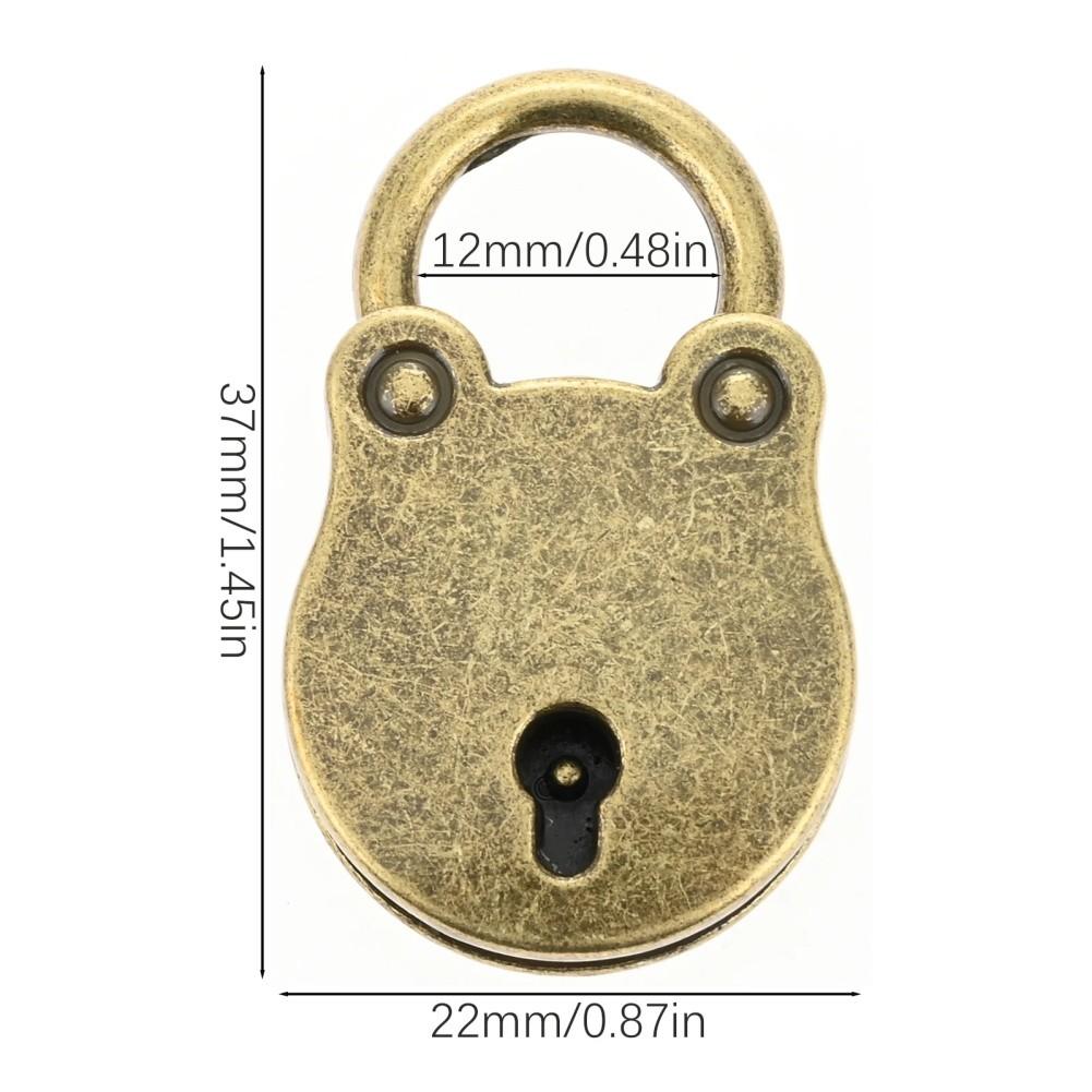 Antique Zinc Alloy Padlock and Hasp for Furniture and Boxes Lock for Jewellery Cases Wooden Storage and Chests