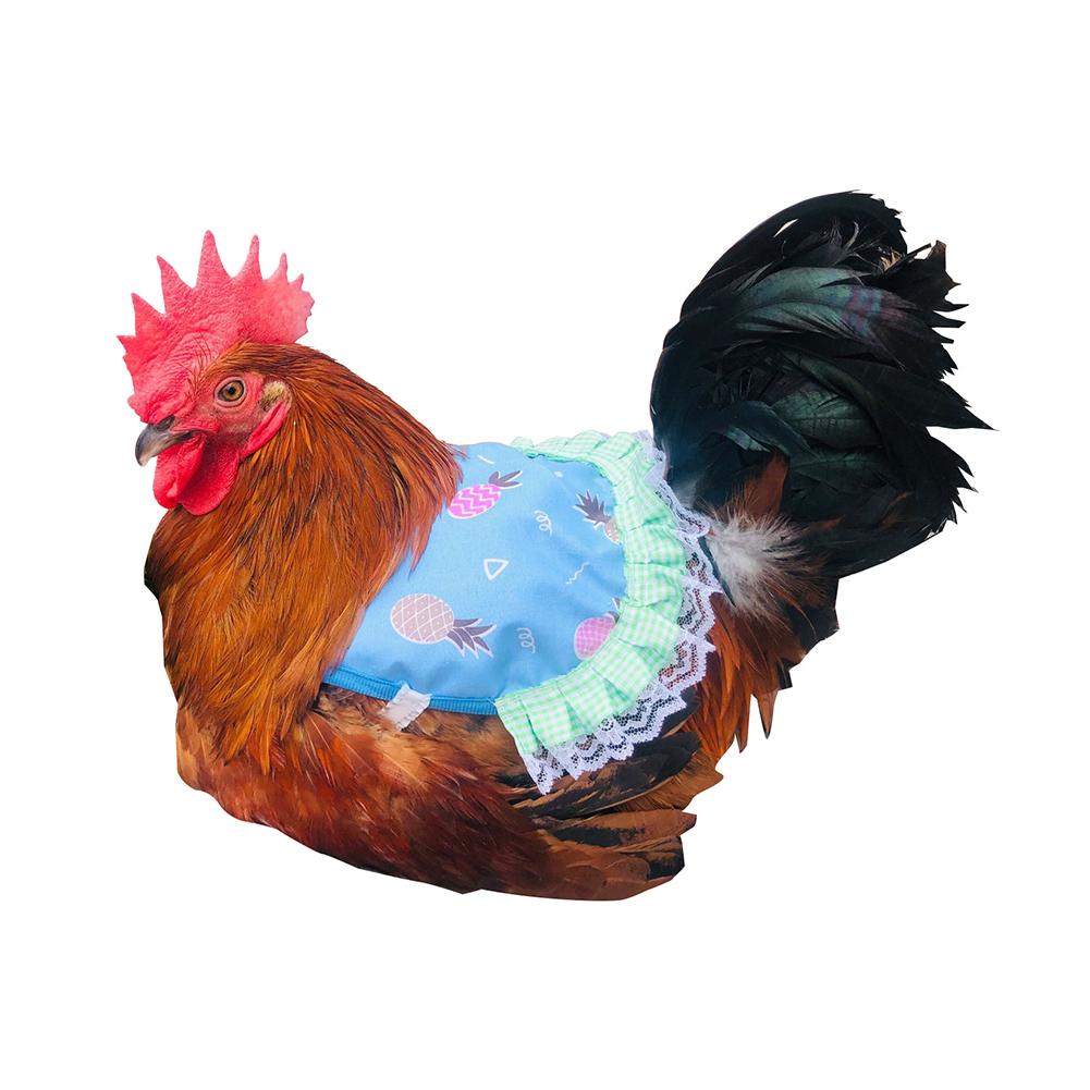 Klädskynke för kyckling Mjuk Justerbar Kycklingryggjacka Kycklingsele Väst Fjäderkycklingförkläde Skyddande Fjädrar