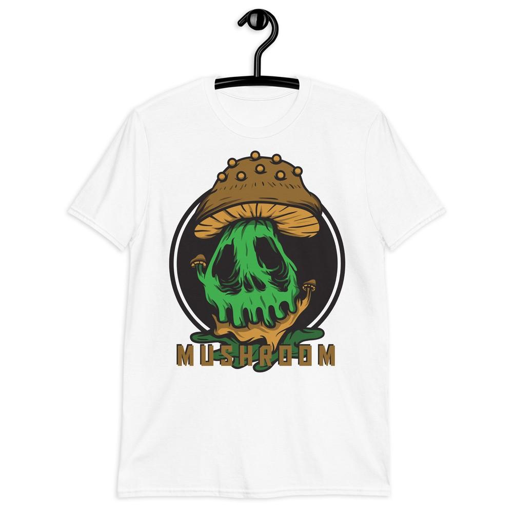 

Monster Mushroom Head Skull Short-Sleeve Unisex T-Shirt | Unique Graphic Tee S