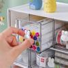 Desktop Cosmetic Kawaii Stationery Storage Box Ins Plastic Drawer Storage Pen Cabinet Office Desk Stackable Storage Organizer