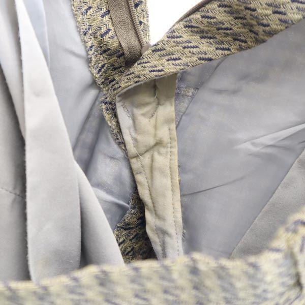 Enrico Coveri Linen Wool Blend Suit Setup Tailored Jacket and Pants Men's Used