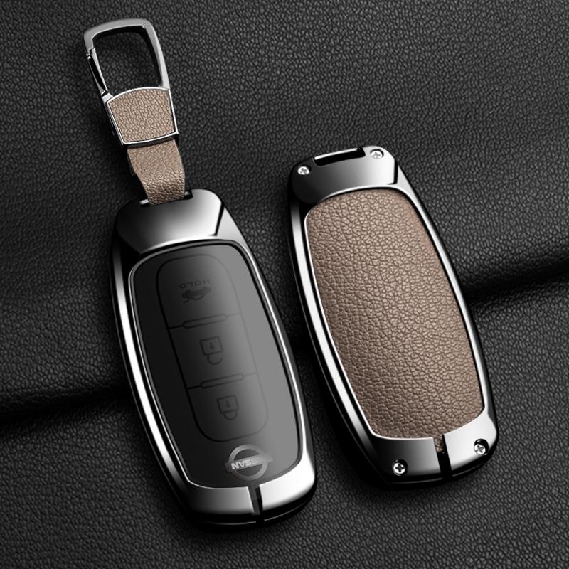 Zinc Alloy Car Key Case For Nissan Versa Maxima Rogue Armada Sentra Qashqai X-Trail 2/3/4/5Buttons    Accessories