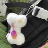 Plush Bone Keychain Pendant Cute Plush Hanging Decoration Pendant Bone Charm