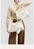 Trendy Sassy Retro Leather Studded Crossbody Motorcycle Bag - Large Capacity Tote