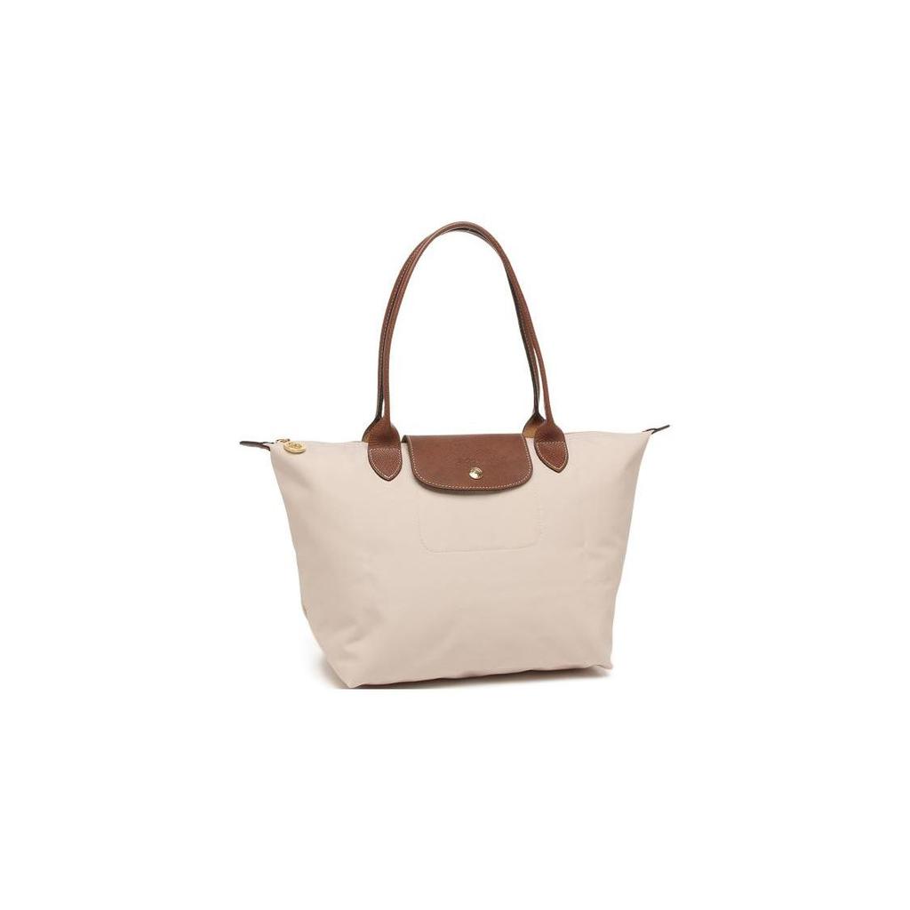 Longchamp Le Pliage 28 Button Zipper Closure Long Handle Dumpling Tote Bag Women tote bags Paper-Color 2605089P71