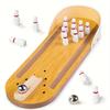 Desktop Mini Bowling Game Set High End Wooden Small Safe Innovative Desktop Toy Parent Child Interactive Fun Game Plaything