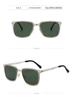 Men's Polarized Sunglasses: Lightweight Metal Frame, UV Protection, Versatile Everyday Wear