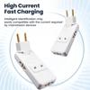 EU Plug Adapter 4 in 1 Wall Outlet Extension – 180° Rotating Portable Power Converter