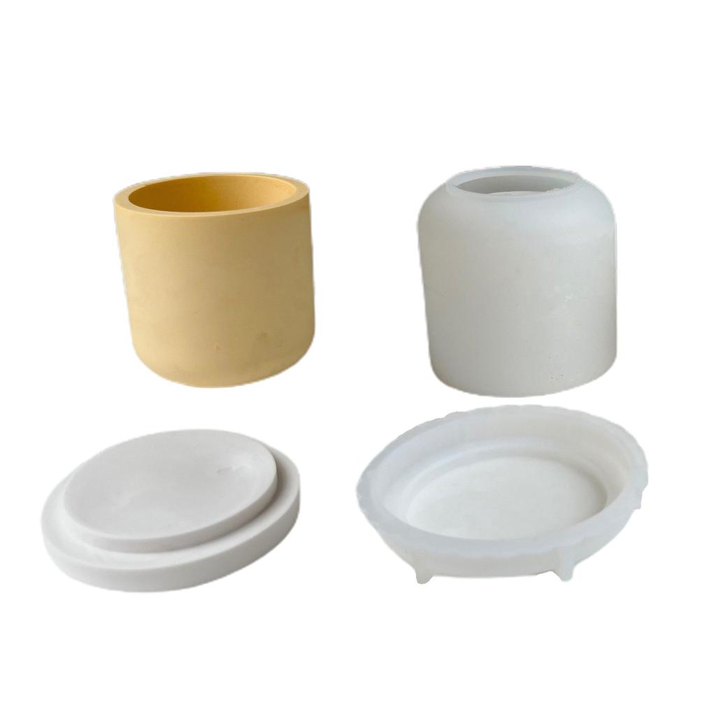 Tea Cup Shaped Silicone Mold Jar Silicone Mold Non stick Easy to Demold for Making Jar Pot Plasters DIY Resin Casting