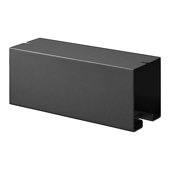 Yamazaki Jitsugyo 3711 Under Table Carpet Cleaner Holder Black Approx. W20 x D7 x H8cm Tower Adhesive Cleaner Storage Case Quickly Used