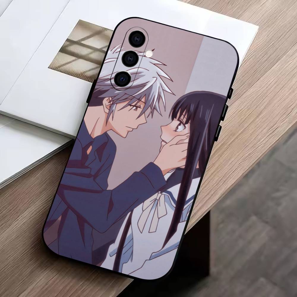 

Anime healing F-Fruits B-Basket Phone Case For Samsung Galaxy A73,A72,A71,A70,A53,A52,A51,Others Soft Black Cover Samsung a72