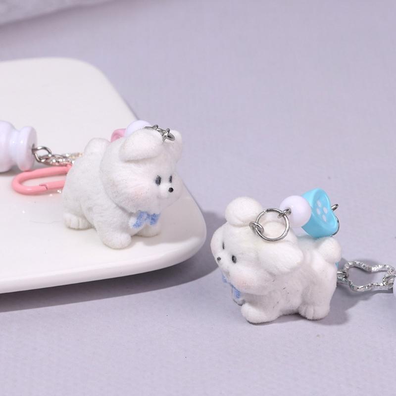 Dog Keychain Charms Wallet Bag Purse Keyring Pendant Charms Aesthetic keychains Car Keyring Bag Charms Accessories