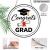 2D Flat Aluminum Graduation-themed Wall Decorations, Available in Various Sizes, Featuring A Minimalist Black and White Style A Perfect Choice for